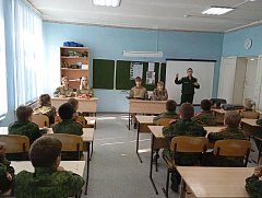 Нашу школу посетил бывший командир ВПК «Пламя»