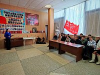 В краеведческом музее прошел музейный час с учениками 6 "А" класса, посвященный теме "Великие битвы".