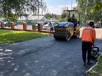 Проведен ремонт территории райбольницы