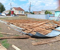 В селе Брыковка вчера прошёл ураган