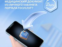 Как скачать электронный медицинский документ из личного кабинета портала Госуслуг?