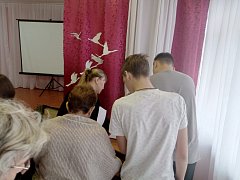 Визит сотрудников Духовницкого краеведческого музея в с. Липовка.