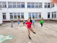 Спортивный день в летнем лагере