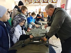 8 сентября обучающиеся филиала в с.Липовка приняли участие в марафоне и выставке военного вооружения