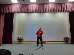 Духовницкие артисты выступили перед ранеными бойцами