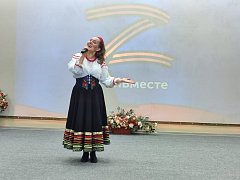 Духовницкие артисты выступили перед ранеными бойцами