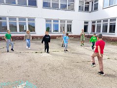 Спортивный день в летнем лагере