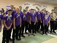 Волонтеры и социальные партнёры вместе. Обучение Служением.Первые.