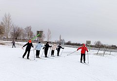 В МОУ «СОШ им. М.В. Скворцова с. Березовая Лука» филиал с. Теликовка под руководством учителя физической культуры Булыкина Андрея Александровича ребята осваивают азы техники лыжных ходов