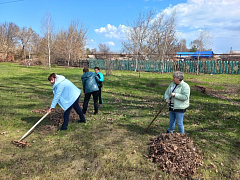 Весенний субботник в школе