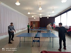 14 февраля в РДК состоялась товарищеская встреча по настольному теннису
