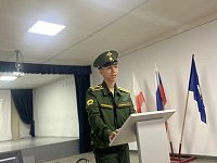 Встреча с выпускником и будущим защитником Отечества