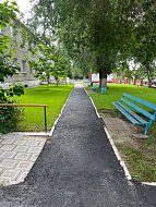 Проведен ремонт территории райбольницы