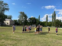 "Весёлые старты" для младших классов в честь Дня Физкультурника!