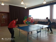 14 февраля в РДК состоялась товарищеская встреча по настольному теннису